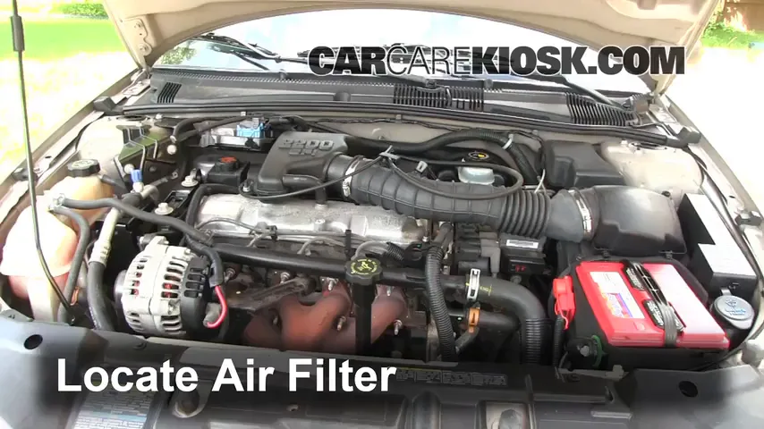 2002 Chevrolet Cavalier 2.2L 4 Cyl. Sedan (4 Door) Air Filter (Engine) Replace
